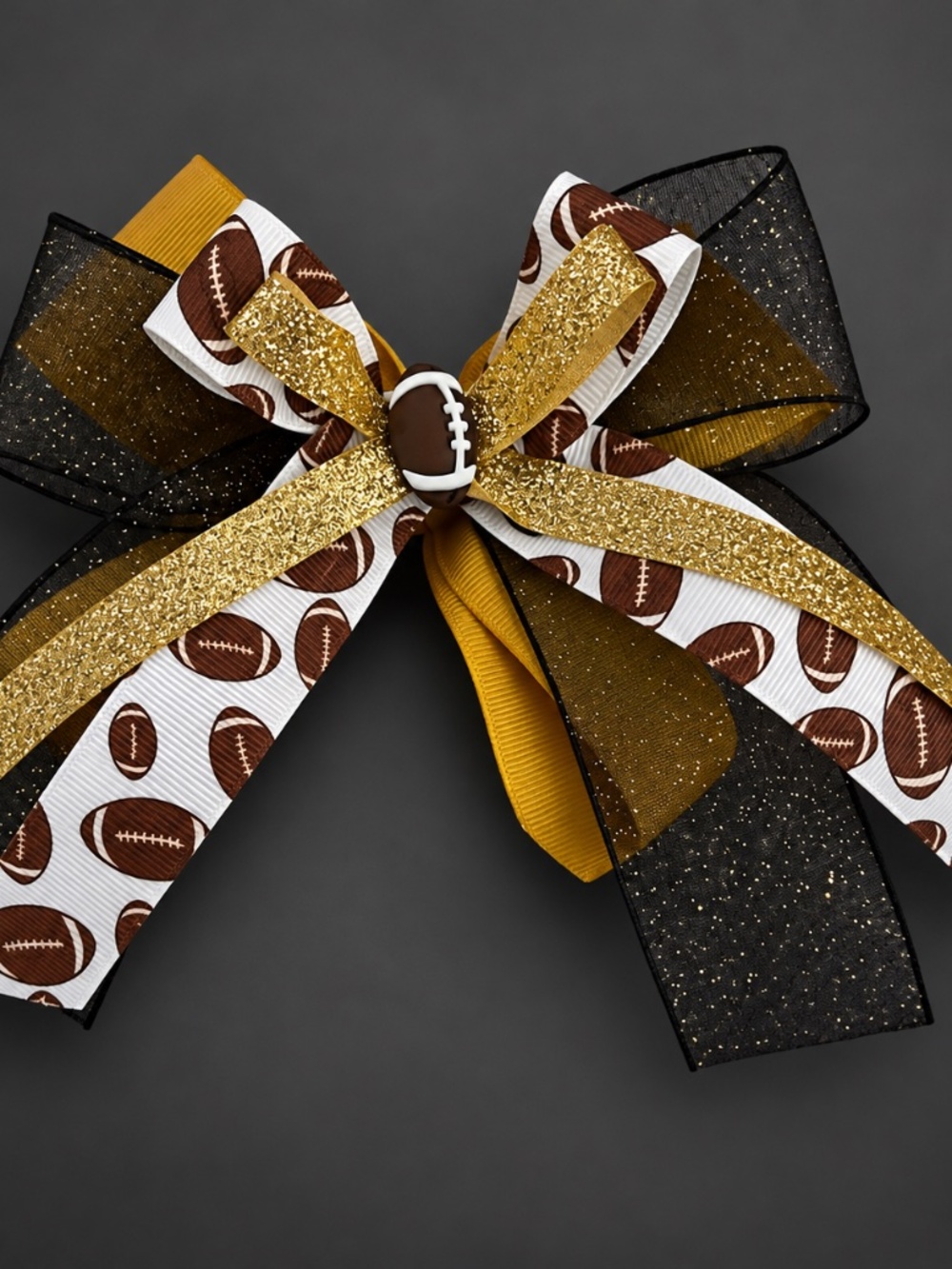 Football Inspired Hairbow